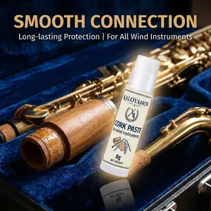 KALOYANOV 8g Premium Cork Paste Grease Stick for Woodwind Instruments, Professional Joint Protector for Saxophone Clarinet Oboe Bassoon Recorder Corks, Prevents Cracking & Dryness, Ensures Smooth Assembly and Airtight Seal, Musical Instrument Care Tool