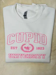 Cupid University embroidery sweatshirt