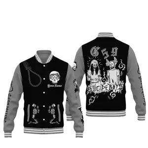 Suicide boys Baseball Jacket Greyy Day Tour