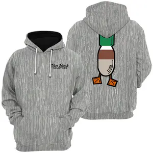 Dive Bomb Mallard Logo Script Camo Hoodie 2, Men's Hunting Camo Hoodie 2, Mosy Oakk Bottomland , Vintage 3D , Gift Idea, Gift for Dad or Husband,Perfect For Outdoor Enthusiasts