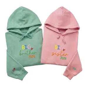 Big Brother Embroidered Sweatshirt, Sibling Reveal Outfit, Sibling Reveal Outfit Sweatshirt for Sibling Announcement, Big Sister Hoodie, Gift for Baby