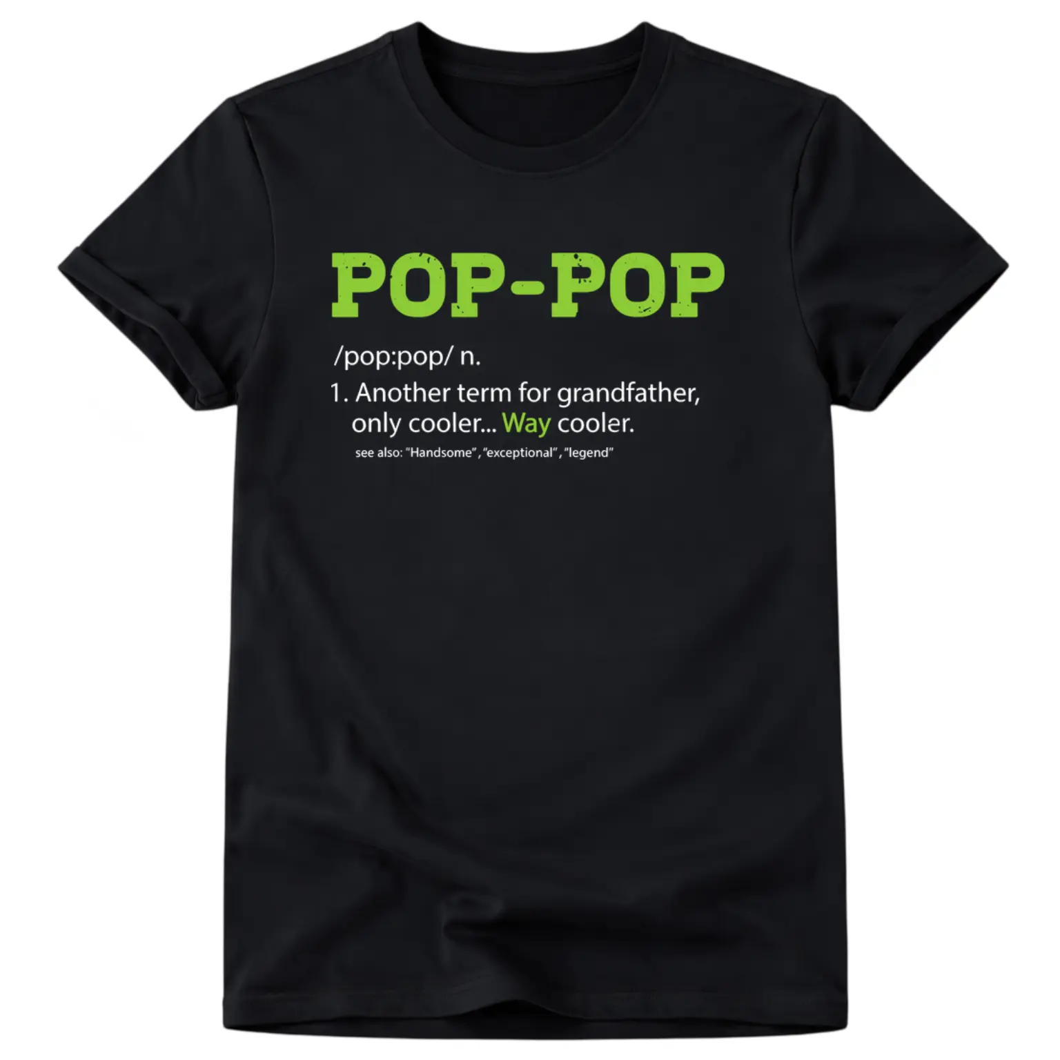 Pops Shirt for Grandpa, Pop-Pop Definition Cool Dad Gift T-Shirt