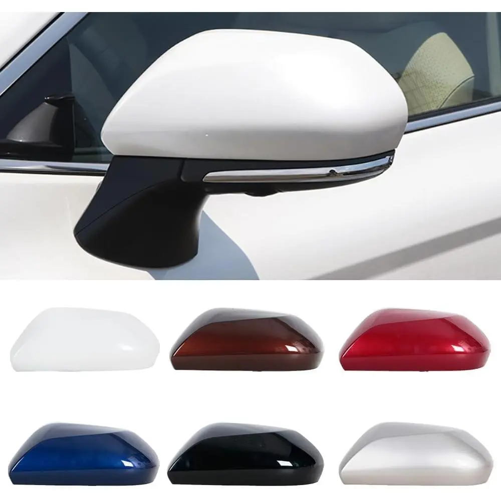 Silver Right Rearview Mirror Cover Lid - Easy Install Car Accessories, Automotive Side Mirror Folding Kit, Fits 2018-2021 Toyota Camry V70 8th Generation Side Wing Door Cap Shell