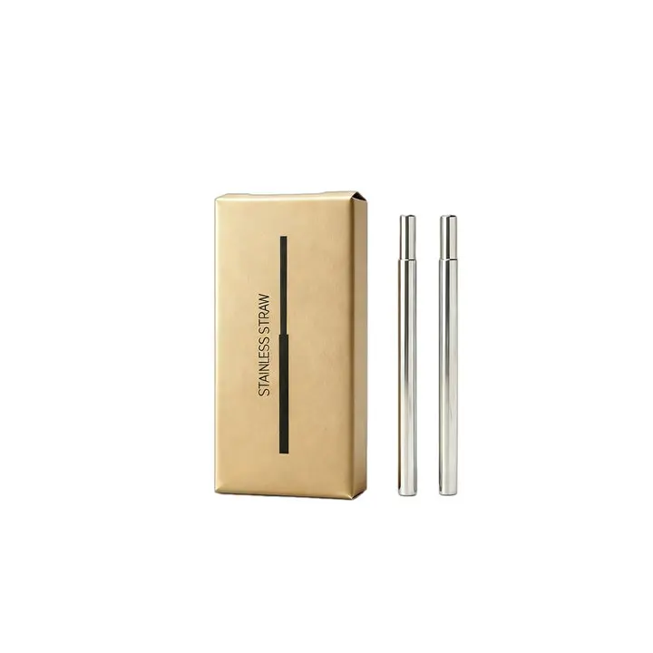 Extendable Stainless Steel Straw - Durable Food-Grade Material, Compatible with All Eureka Lids, Zero Plastic, Easy Clean, Two Sizes for Versatile Use