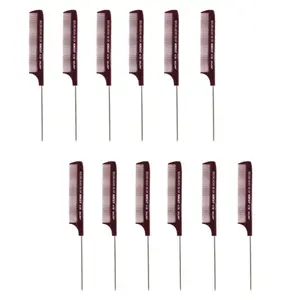 Krest Goldilocks #56 Perm Stainless Steel Pin Tail Extra Fine Teeth Comb 8-1/2"