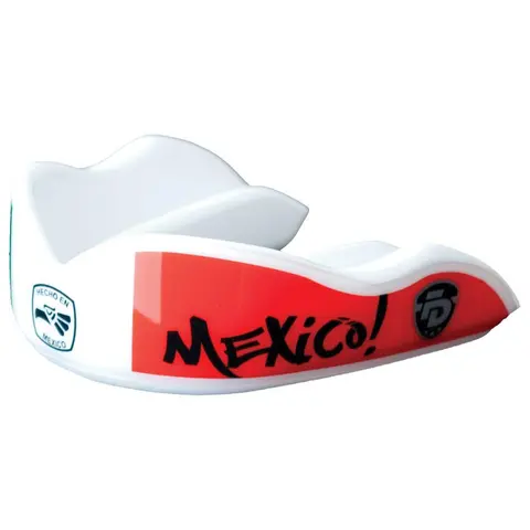 Fightdentist Boil & Bite MouthGuard for Boxing and Martial Arts Viva Mexico Gumshield Mouthguards with SportShield Technology and Double Injection Molding