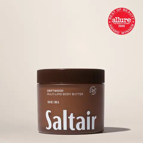 Saltair Driftwood Body Butter – Deep Moisture Cream with Ceramides, Coconut & Sea Buckthorn Oils – 24-Hour Hydration – 10 fl oz