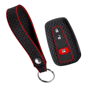Silicone Remote Car Key Case Cover 3/4 Buttons for Toyota CHR Camry Corolla RAV4 Highlander C-HR Prius Land Cruiser Prado Shell