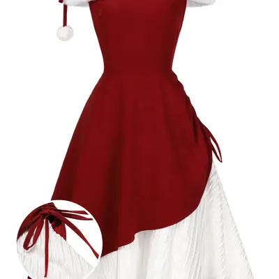 chiffon sleeveless maxi dress Chic A-line Waist Ribbon Decoration Bridesmaid Size:L (42/44) Princess Elsa Dress MQTIME - Women Boho Browse this designer prom