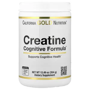 California Gold Nutrition Creatine Cognitive Formula™, with L-Leucine, Blueberry, Coconut & Grape Extract, 12.49 oz (354 g)