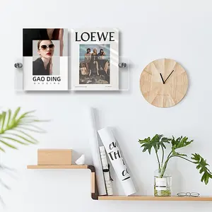 UU Artistic Acrylic Floating Shelf - Transparent, space-saving, and easy to install Decor