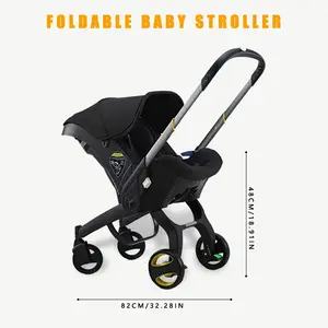 Lightweight Baby Stroller - Bi-directional Foldable Design, Adjustable Canopy, Metal Frame with Comfortable Fabric — Perfect for Travel and Shopping, Ideal Giffor Mother's Day, Halloween, or Christmas