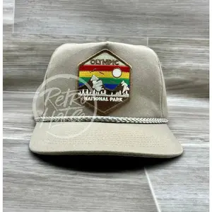 Olympic Nat’l Park Patch on Tan Rope Hat