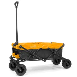 Two-Tone All-Terrain Folding Wagon | Yellow