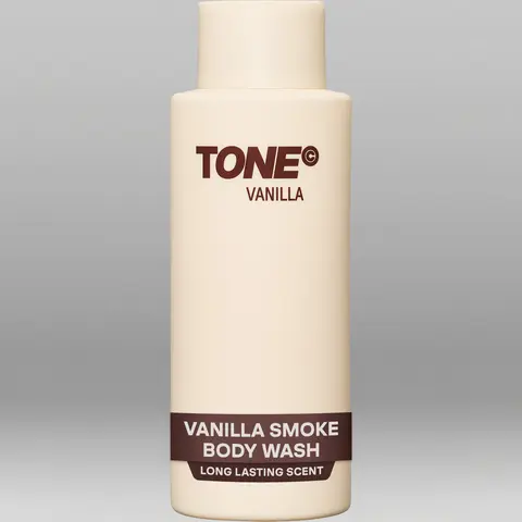 TONE Men's Scented Hydrating Body Wash - Natural Vanilla Smoke Aroma, Glycerin-Infused Daily Cleanser, Smooth Body Care for Supple Skin, 16.9 fl oz Bath & Shower Item