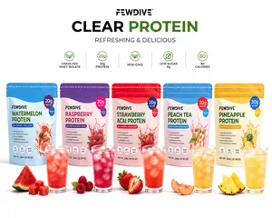 FEWDIVE Whey Protein Isolate Powder / 300g Grass-Fed Whey Concentrate & Isolate Blend (Scoop included)