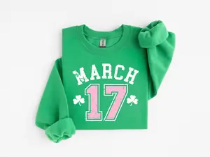 St Patricks Day 17 March Shirt, March 17 Tee, St Paddy Day Sweatshirt, Lucky Irish Shirt, Shamrock Bow Tee, Saint Patrick Day