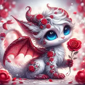 5D DIY Full Drill Round Diamond Painting Kit - Cute Totoro Mosaic, Canvas DIY Decoration, Home Wall Decor, Perfect for Halloween, Christmas, Independence Day, Birthdays, and Anniversary Gifts.