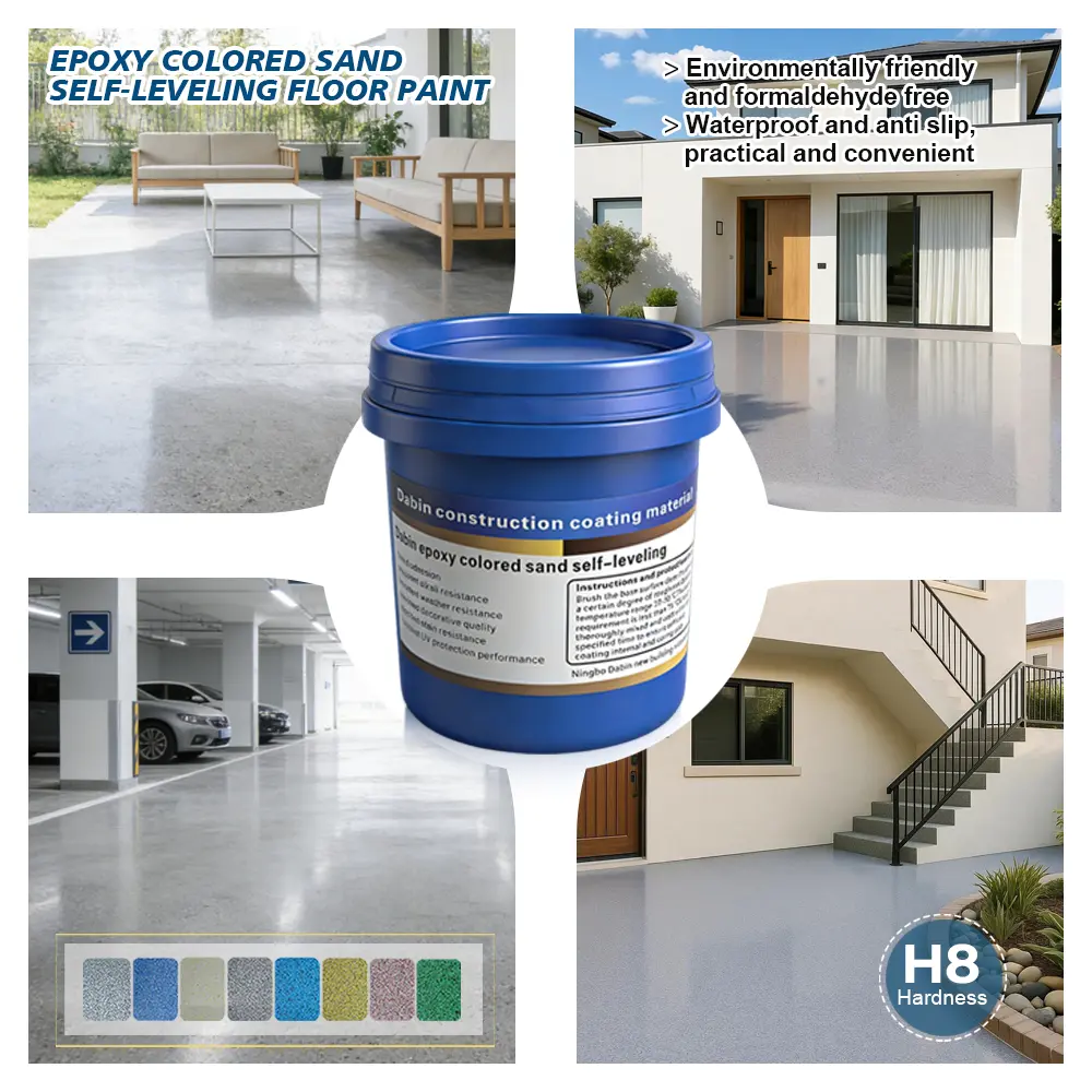 Epoxy Concrete Paint Kit Set - Waterproof, Quick-Drying Floor Coating with High-Adhesion Finish, Precise Dosage, Short Waiting Time, No Waste for Stair Treads, Bathroom Corner, DIY Users, Water Resistant, 0.14Gal, 26-70 Square Feet