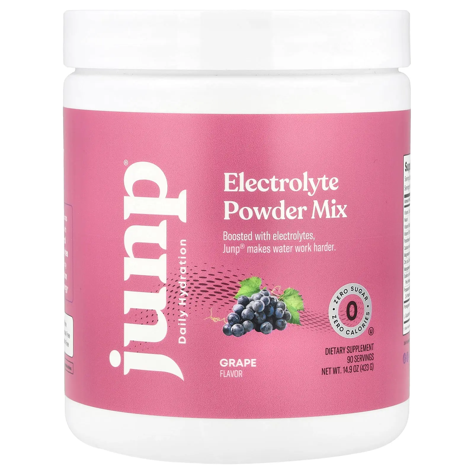 JUNP Hydration Electrolyte Powder Mix, Grape, 14.9 oz (423 g)