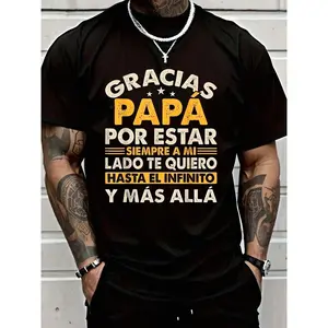Men's T Shirt Funny Father's Day Quotes for Dad And Grandpa T T Shirt Small Black Graphic T T Shirts Breathable Sweat Wicking and Soft Suitable for Daily Commutes Lounging at Home and Casual Wear.2026 New Year's Party Street Style Outfits T Shirts