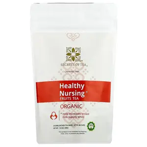Secrets of Tea Healthy Nursing® Fruits Tea, Caffeine Free, 20 Unbleached Tea Bags, 1 oz (28 g)