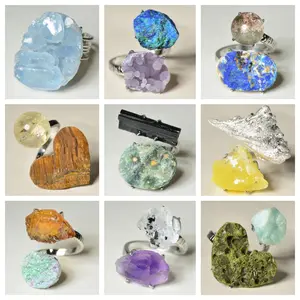 [No.459-467 Tray #17]Unique handmade crystal ring