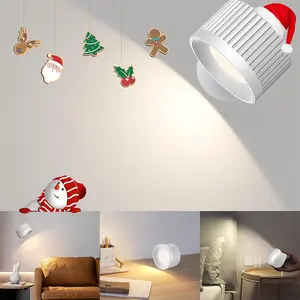 LED Wall Lights, Rechargeable Magnetic Reading Lamp with Remote/Touch Control, 4 Brightness Levels & 3 Color Temperatures, 360° Rotatable Wall Lights