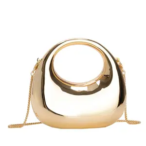 5 New Fashion Chain Mini Bag: Trendy Step Out in Style with the 202Crescent Acrylic Purse - Your Go-To Lipstick Coin Crossbody Bag for Chic Fashion