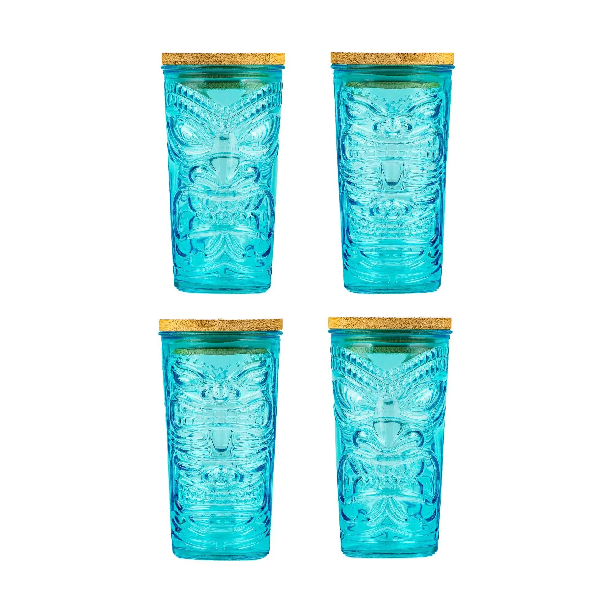 10 Strawberry Street Set of 4 Tiki Glass Sippers