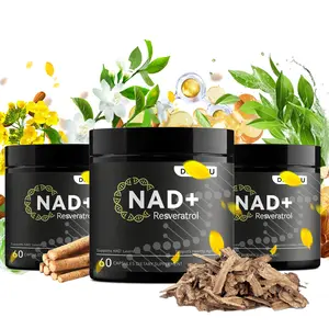 Liposomal NAD+ Supplement  NMN Supplement with Resveratrol and CoQ10 – Advanced NAD Resveratrol, 60 Capsules