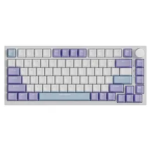 AJAZZ AK820 Sea salt switch wired mechanical keyboard full-key hot-swappable Gasket structure customized keyboard RGB five-layer filling