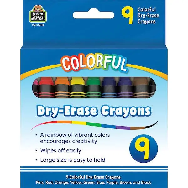 Colorful Dry-Erase Crayons