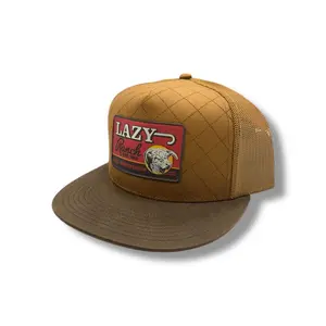 Lazy J Hat - Brown Quilted Hard Day