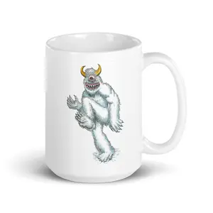 Michigan Snow Monster Ceramic 15 oz Mug