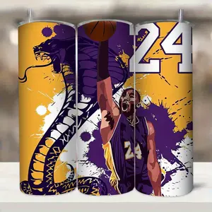 1 Piece 20 oz Basketball Star Insulated Stainless Steel Cup with Straw and Lid - Suitable for Travel, Home, Outdoor Activities, Durable Insulated Cup, Suitable for Holiday Gifts