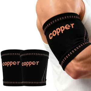 Copper-Infused 3D Knit Bicep Compression Sleeve | Bicep Tendonitis Brace & Tricep Tendonitis Sleeve for Pain Relief & Recovery | Upper Arm Support for Men & Women
