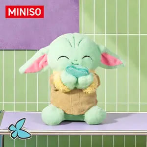 MINISO Star Wars Grogu Plush Doll – Soft Cuddly Baby Yoda Stuffed Animal, Perfect Gift for Star Wars Fans, Collectible Toy for Kids,Adults & Mandalorian Lovers!