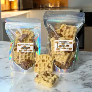 Chocolate Chip Waffle Wax Melts | Waffle Wax Melts | Chocolate Chip Wax Melts | Chocolate Fudge Wax Melts | Chocolate Chip Waffles | Realistic Food Wax Melts | Holiday Gift | Christmas Gift Idea | Made-To-Order Candle Decor Scent Scented Aroma Decoration