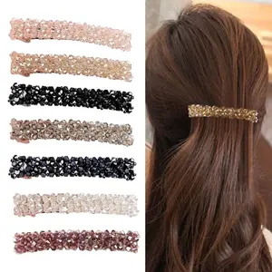 7pcs Sparkling Rhinestone Hair Clips - Multi-Color Elegant Updo Accessories for Women, Secure Fixation, Perfect for Daily