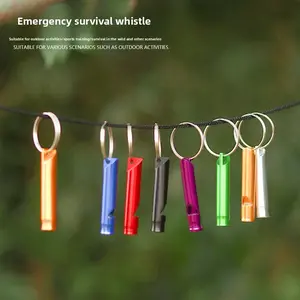 Field Survival Whistle Outdoor Keychain Whistle Training Tool Treble Multifunctional Lifesaving EDC Equipment