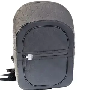 Pre-owned Leather backpack Gucci Signature GG Monogram Backpack