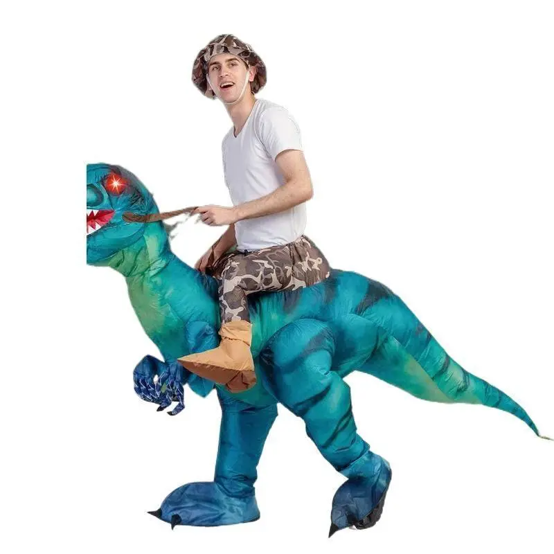 GQQSH Inflatable Dinosaur Costume for Halloween - Realistic Design with Red Glowing Eyes - Clothing, Menswearwomen's clothing GQQSH Inflatable Dinosaur Costume for Halloween - Realistic Design with Red Glowing Eyes - Clothing, Menswearwomen's clothing