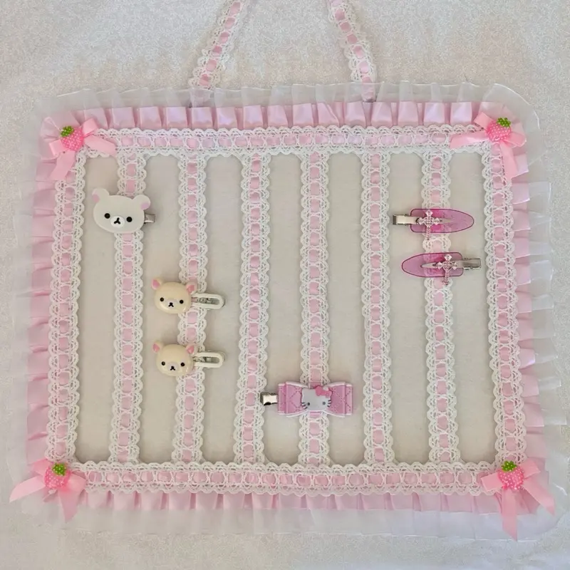 Kawaii Ruffle Hair Clip Organizer | Handmade