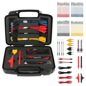 68 PCS Automotive Circuit Test Lead Kit, Multimeter Test Leads Set with Terminals, Alligator Clip, Acicular Probe, Banana Plug Adapters for Automotive Volt Meter Electrical Testing