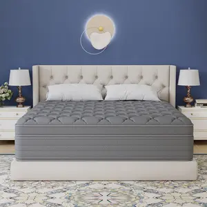 CHEHOON Twin Full Queen King Size Mattress in a Box 12/14 Inch Mother'sDaygift Gray Hybrid Mattresses Fiberglass-free Gel Memory Foam & Zoned Support Springs Pressure Relief Breathable Fabric Motion Isolation CertiPUR-US & OEKO-TEX summervibes