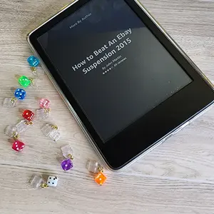 Kindle Mini Transparent Dice Dust Plug Charms/E-Reader Charms/Cell Phone Charm Dangle/Compatible For All Type C & Iphone Devices/Protective Accessory for Smartphones And Electronics