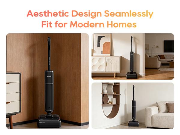 [New Launch] DREAME Aero Wet Dry Vacuum Cleaner, All-in-ONE Vacuum Mop for Wet & Dry Messes, 0 Hair Residue Great for Pet Owners, One-Press Self-Clean, 180° Lie Flat, 35mins Runtime for Hard Floor Cleaning
