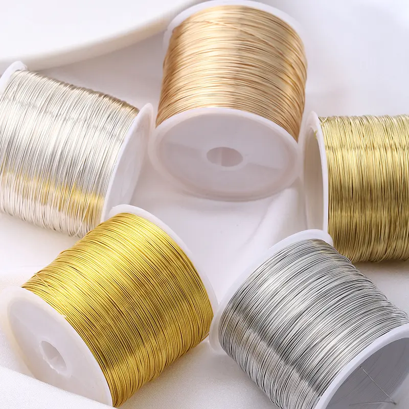 Flexible Craft Copper Wire Spool (1 Roll)| Premium Tarnish-Resistant Beading & Wire Wrapping Thread for DIY Jewelry Making, Earring, Bracelet & Sculpting Supplies| 1pc Metallic Crafting Wire Roll