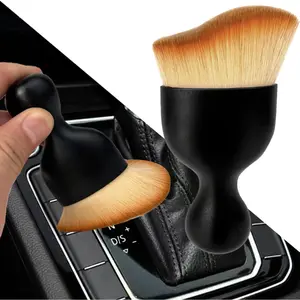 Car Interior Dust Brush - Soft Bristles for Leather, Computer, and Scratch-Free Auto Detailing, Tool for Air Conditioner Vents